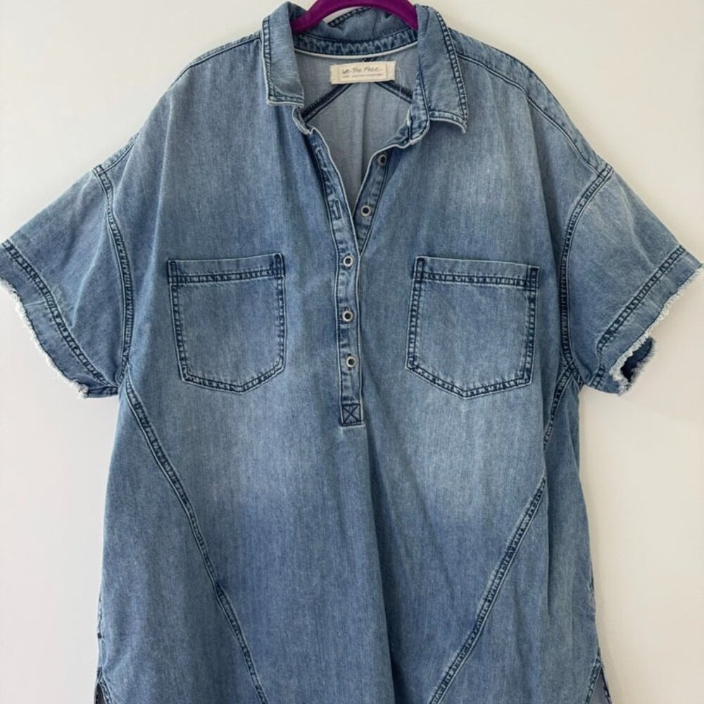 We the Free by Free People Denim Mini Dress